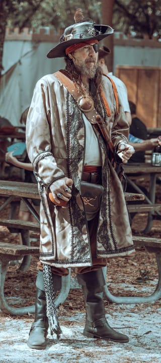 Man rustic western outfit vintage portrait
